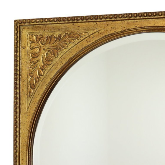 Image 1 of Vintage Gouden Deknudt Spiegel Facetgeslepen 78cm