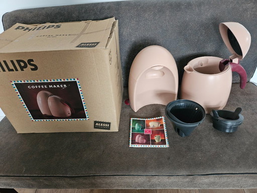 Kaffeemaschine von Alessi, neu und originalverpackt.