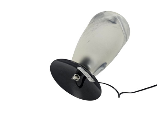 Licht '88 - Design néerlandais - Lampe de table - Lampe calice - Verre marbré - Années 80
