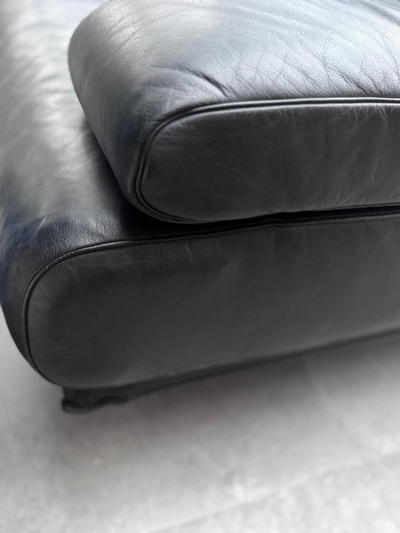 Image 1 of ROLF BENZ leren designbank zwart in Topstaat!!