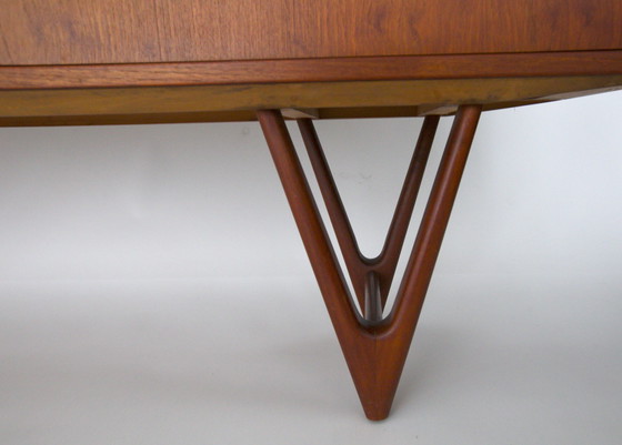 Image 1 of Highboard en teck de Kurt Ostervig pour Randers Møbelfabrik, Danemark, années 1960