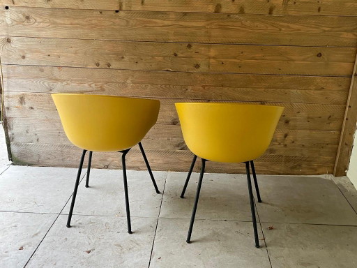 2x Hay About a Chair AAC26 Geel – eetkamerstoelen, Plastic, Metal (photo 2 of 6)