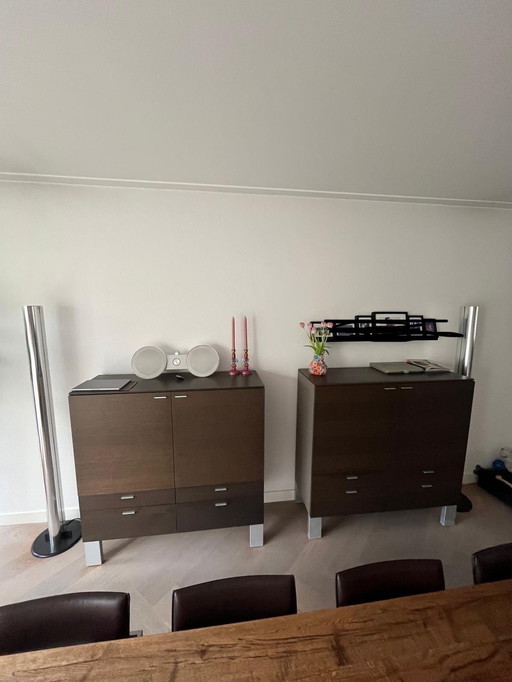Two Arco mid-height cabinets