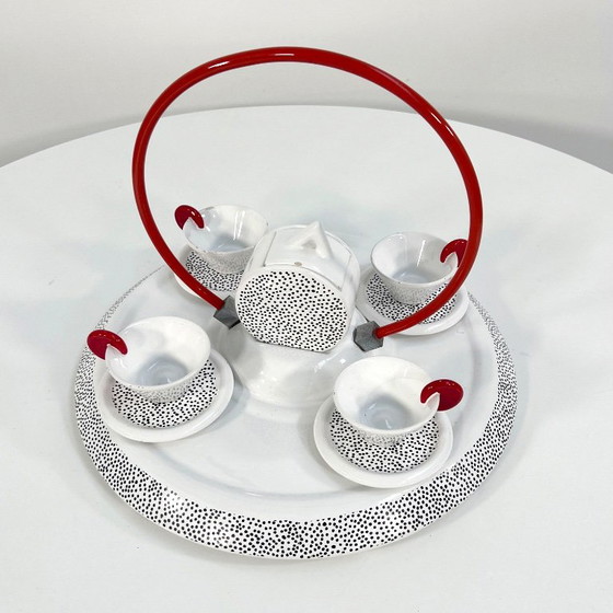 Tea Service by Luigi Saccardo & Materassi Massimo for MAS Italy, 1980s – Tableware, Ceramic (photo 2 of 8)