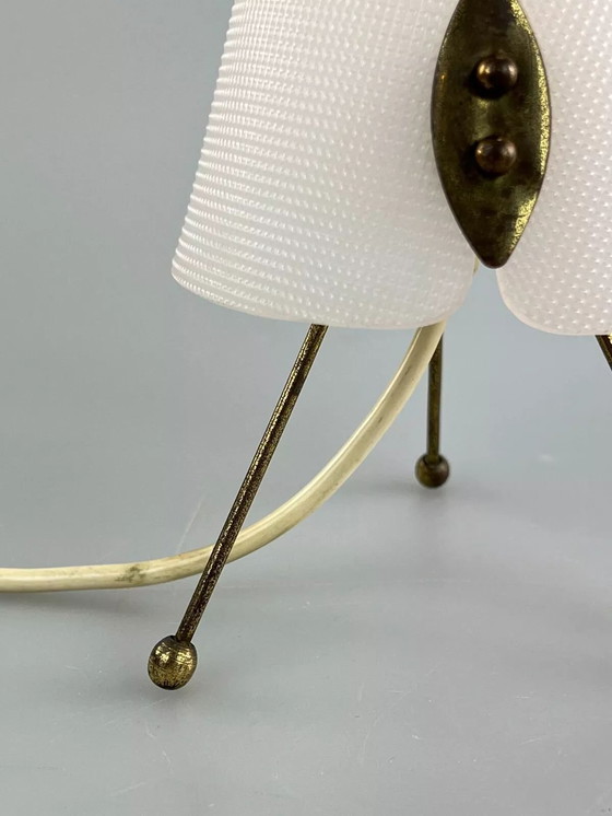 Image 1 of 60s 70s tripod lamp acrylic table lamp bedside lamp space age design