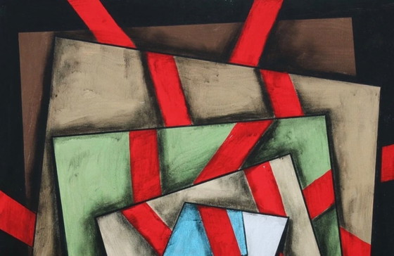 Image 1 of Eduard Diem: “Komposition (1), 2020”. Giclée sobre terciopelo Hahnemühle. Firmado y grabado a mano. Especial.