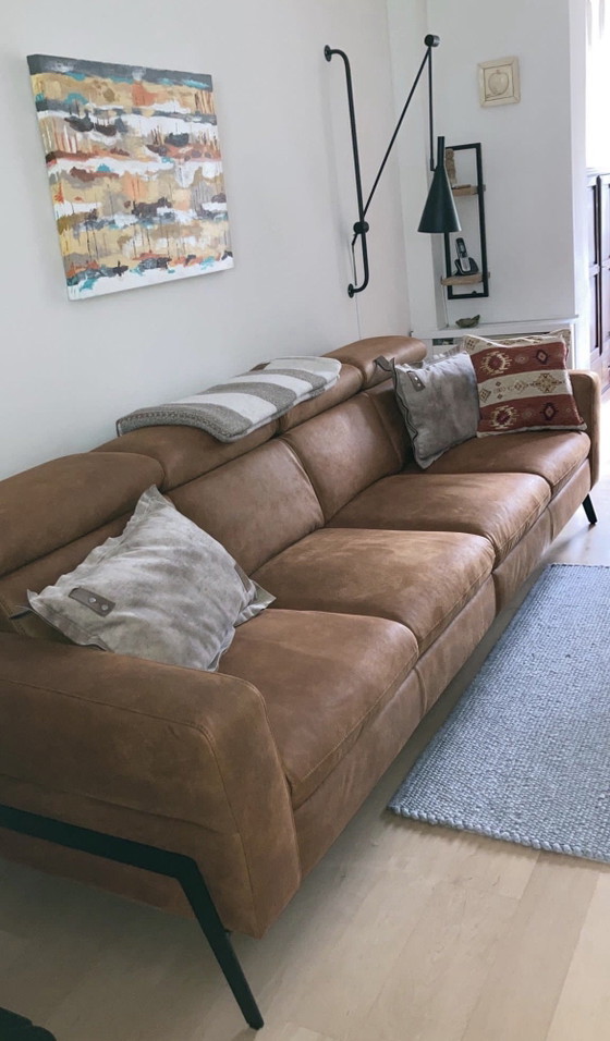 4-Seater Sofa – 3-5 seaters, Textile, Metal (photo 4 of 5)