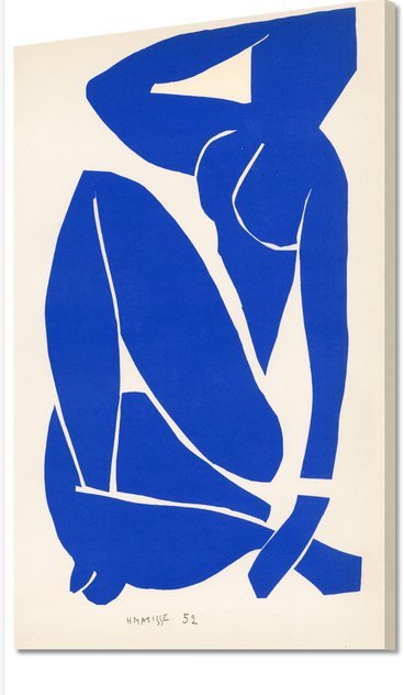 Image 1 of Henri Matisse--Nudo blu (su tela)