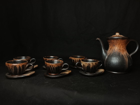 Image 1 of Service à Thé du Céramiste Belge Marcellus Aubry