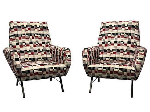 Italian Design Armchair, 1970s, Fully Renovated