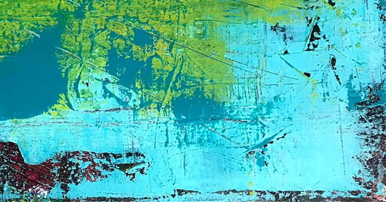 Image 1 of Original Acrylic Painting Abstract Expressionism Dolphin