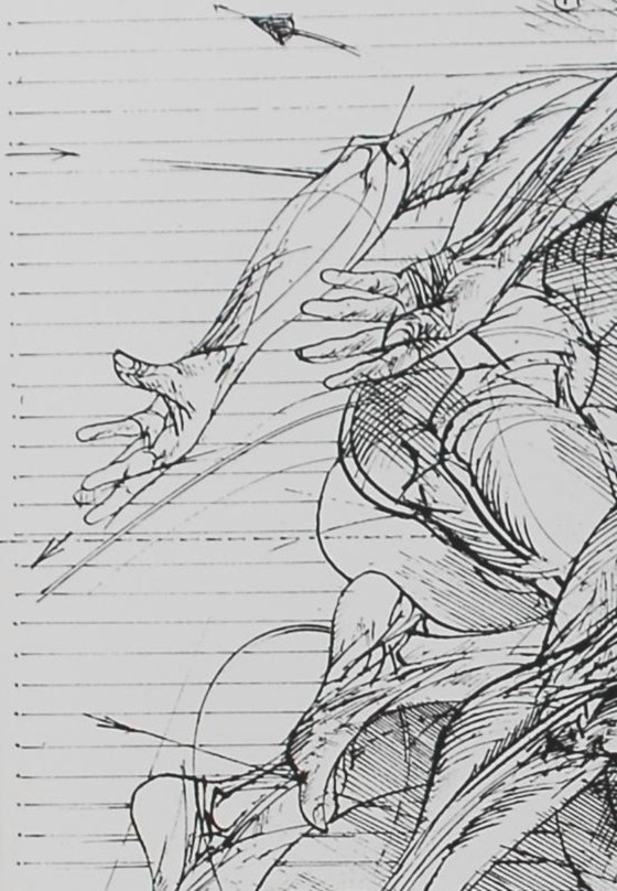 Image 1 of Vladimir Veličković – Esquisse animée (1980) | Impression sérigraphique figurative