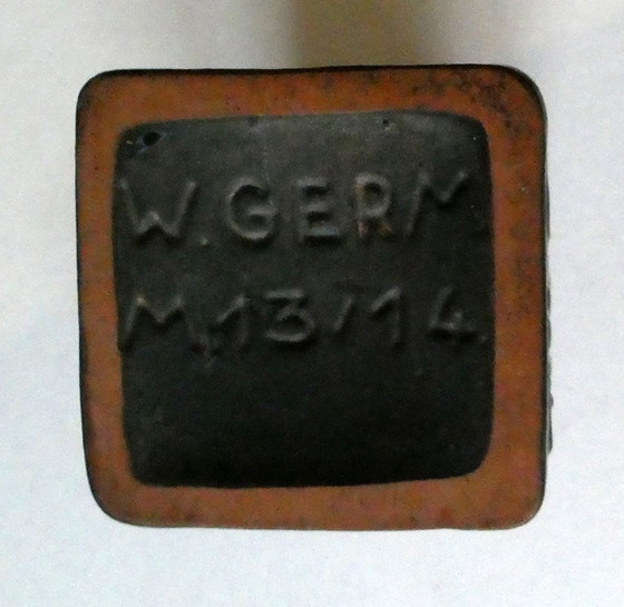 Image 1 of Rare vase carré de Scheurich, Allemagne années 1960