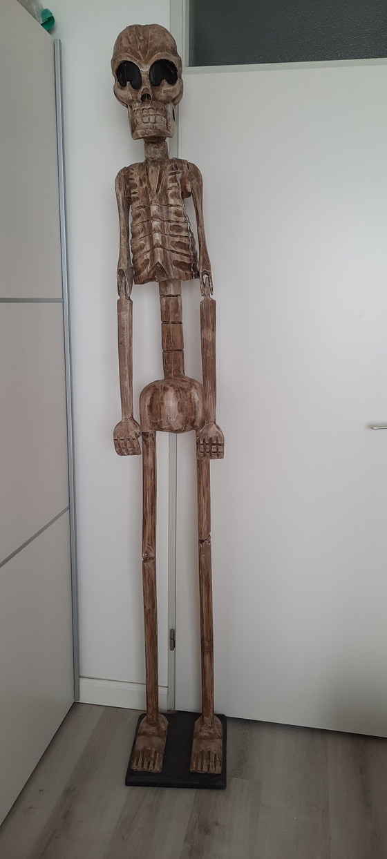 Image 1 of Grand cadre en bois Art populaire