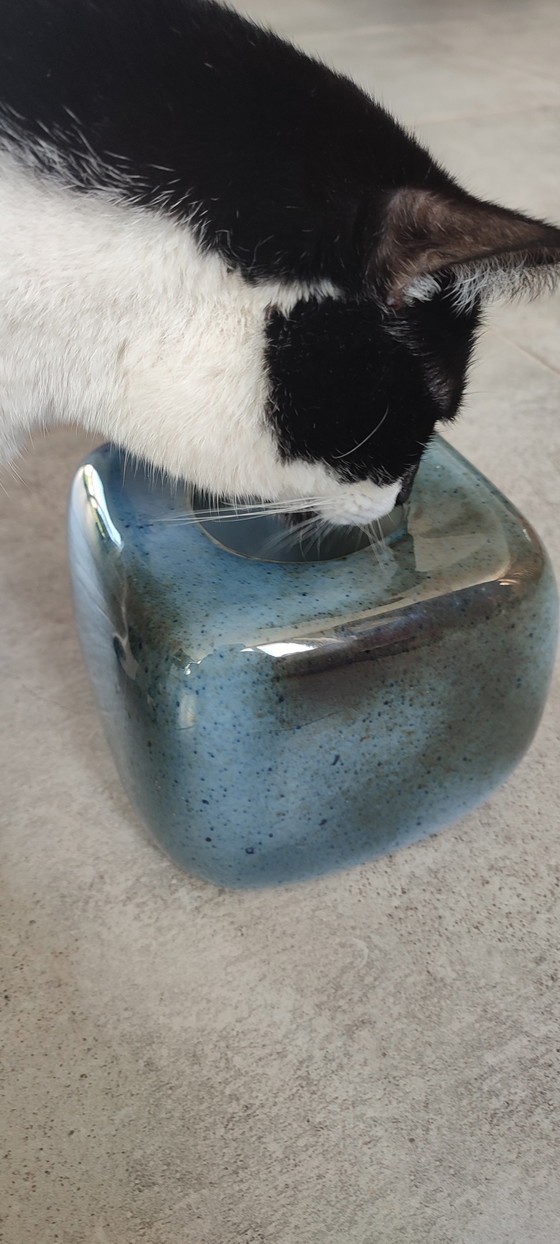 Image 1 of Virebent Vintage 1960s-70s Porcelain Cube Candlestick