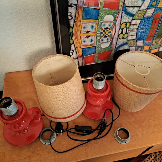 2x Steuler Cari Zalloni ceramic table lamps (presumably ARO lighting components) (photo 8 of 12)