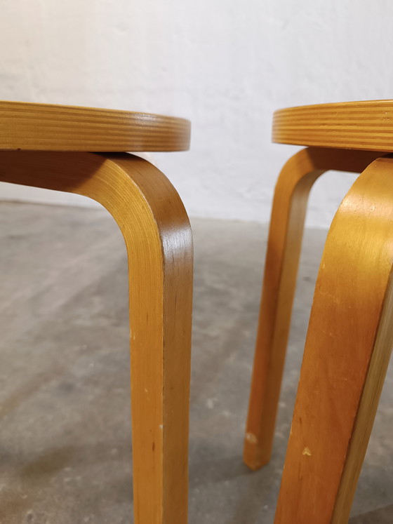 Image 1 of 2 sgabelli vintage di Alvar Aalto per Artek