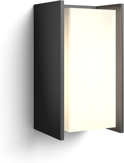 Philips Hue White TURACO Applique extérieure 1x9.5W - Anthracite, fonctionne avec Alexa, Google Assistant et Apple Homekit