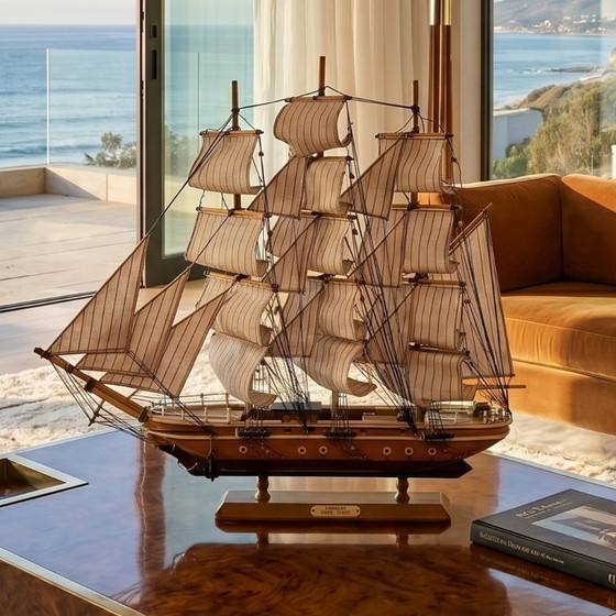 Image 1 of Verbluffend modelschip van de Clipper Siglo XIX uit de jaren 70. Handgemaakt. Gemaakt in Engeland.