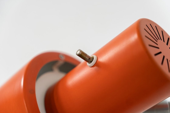 Image 1 of Lámpara de pared “Skala” naranja de Jo Hammerborg para Fog & Mørup (Dinamarca, años 60).