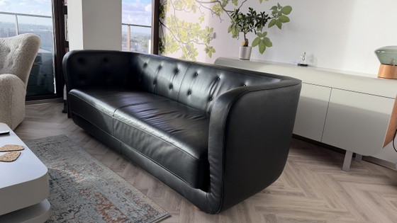 Schwarzes Ledersofa von Flemming lassen – bylassen (Audo), 3-5 Sitzer Sofas (photo 4 of 5)