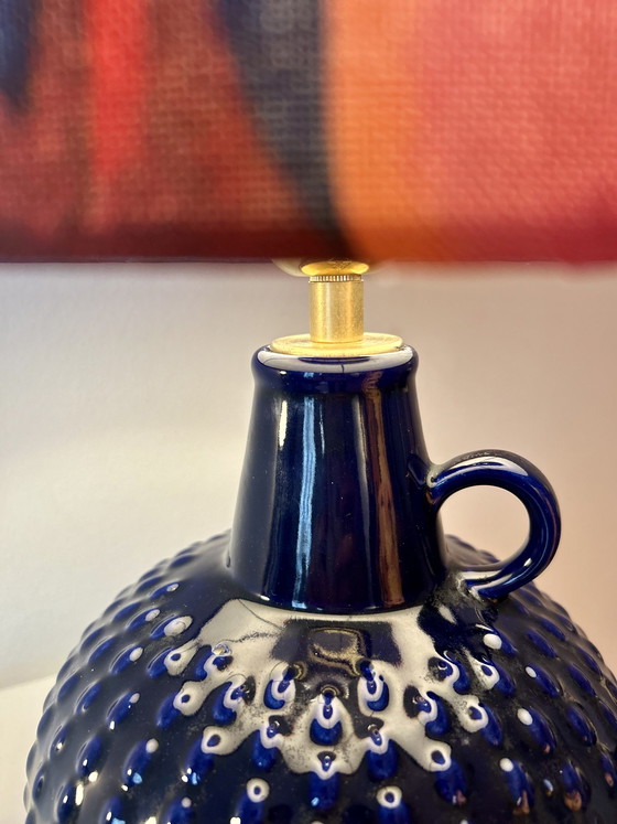 Image 1 of Lampada d'accento in stile Space Age realizzata con un raro vaso in ceramica della Germania Ovest da Jasba