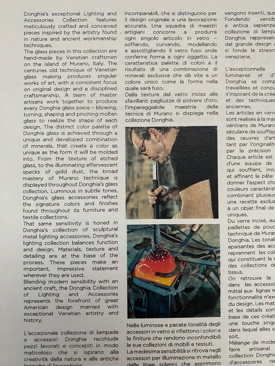 Image 1 of 2 Murano glazen vloerlampen Donghia van John Hutton, mondgeblazen