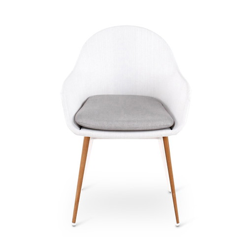 Chaise de jardin blanche Castle Line (lot de 6)