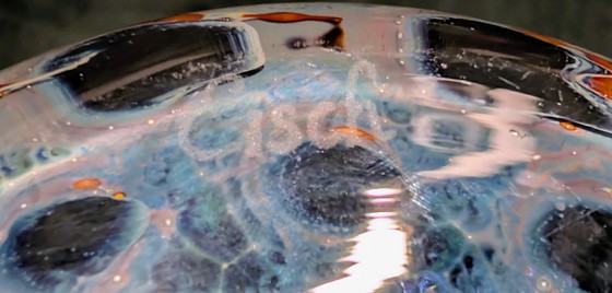 Vaso in vetro Eisch – vetro artistico – firmato – circa 1,16 kg, 25 cm – Arte in vetro, Glass (photo 8 of 10)