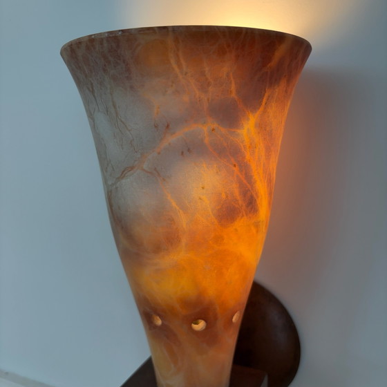 A. Pegasam S.L. Alabaster Wandleuchte TK05, Spanien, Patina – Wandleuchten, Andere, Metall (photo 2 of 6)
