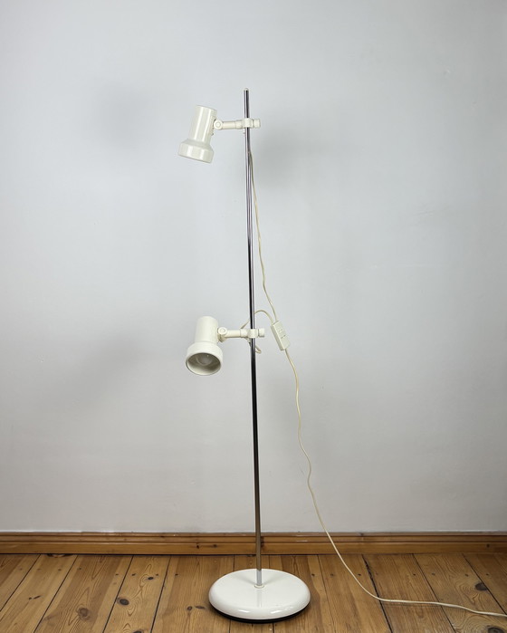 Image 1 of Vintage Floor Lamp MIWI Space Age 1970s, Adjustable Lamp, Hustadt Leuchten Germany, Mid Century Modern, 70s Industrial