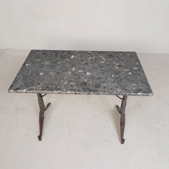 Bistro table with marble top on a cast iron frame, 1930s – Dining tables (photo 11 of 24)