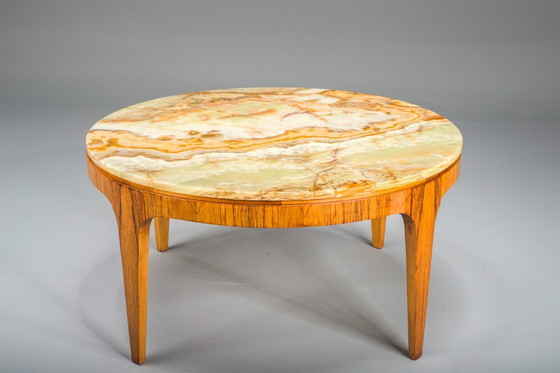 Image 1 of Mesa de centro de mediados de siglo en ónix de Ilse Mobel, años 60