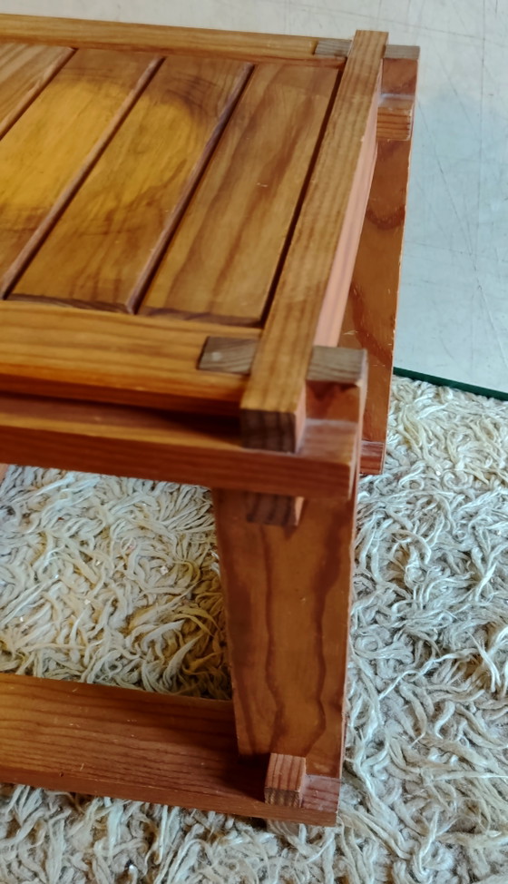 Massief Houten Salontafel - Midden 20e Eeuw – Wood (photo 2 of 6)