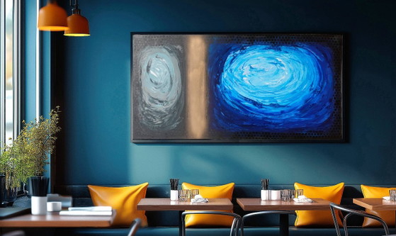 Abstract A1367 - Large Original Painting – Paintings & Drawings, Canvas (photo 11 of 16)