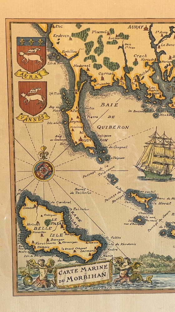 Image 1 of Vintage Atlantic OCEAN GOLD SCHEDA PIEGATA