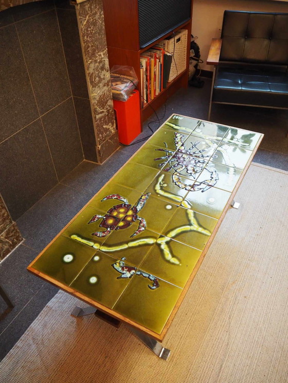 Image 1 of Table basse vintage en céramique, Design By Adri, 1960s