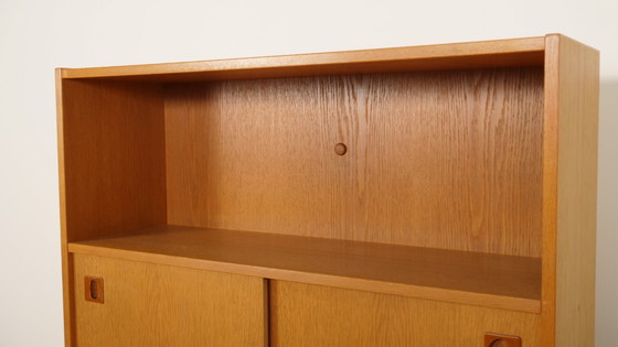 Image 1 of Armoire murale vintage | Bibliothèque | Chêne | Portes coulissantes