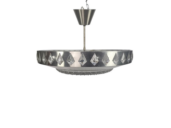 Image 1 of Vitrika - Orrefors - Carl Fagerlund - Ufo lamp - Zweden - 60's