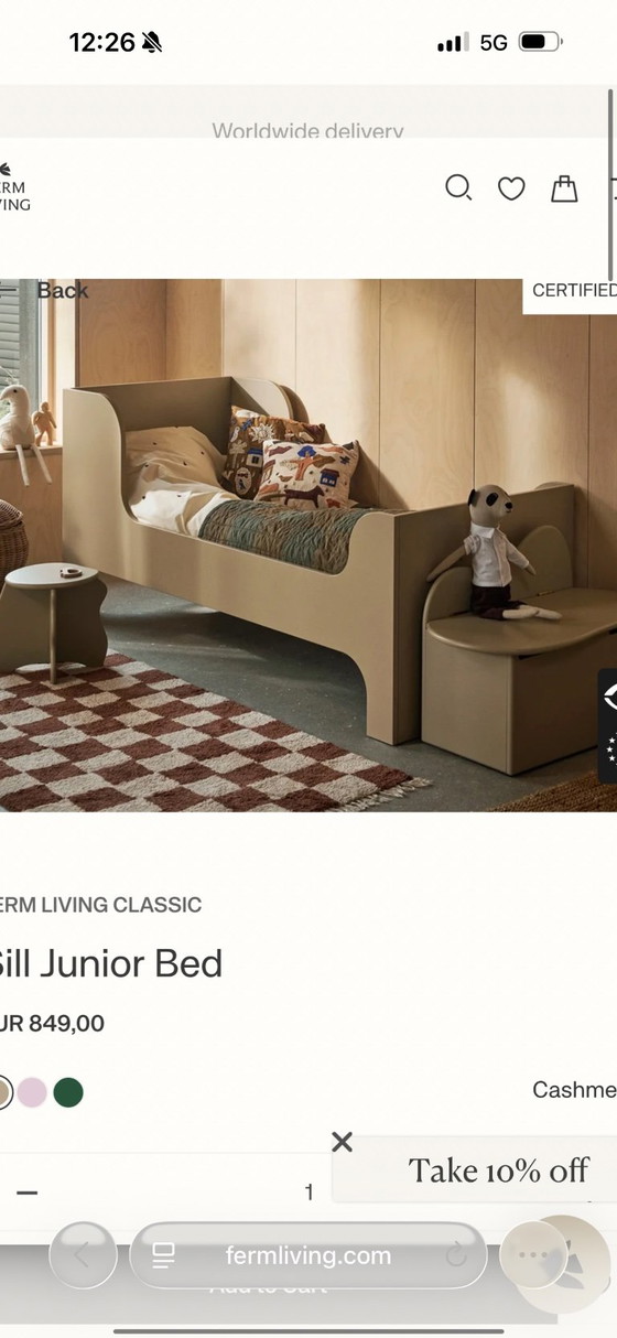 FERM LIVING CLASSIC Sill Junior Bed – Lits 1 personne, Bois (photo 4 of 5)