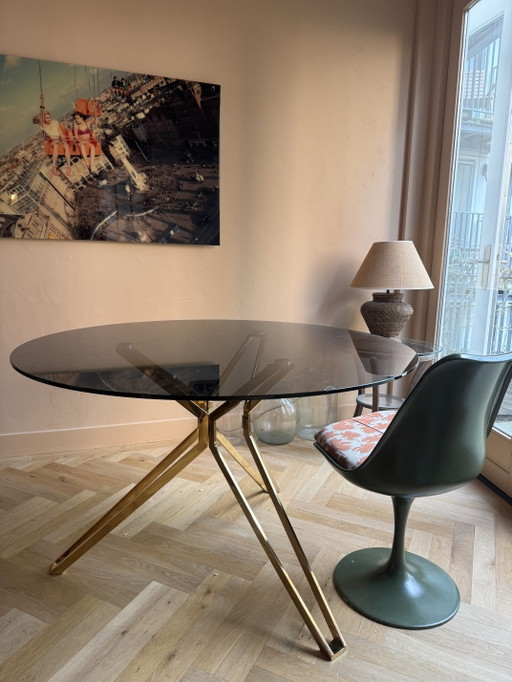 Pols Potten Dining Table Diameter 125 – eettafels, Glass, Metal