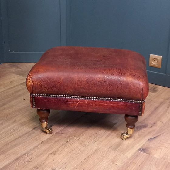 Image 1 of Vintage sheepskin stool