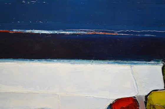 Michel Petiot, bekend als Micha "The Fruits" (1989) Canvas, gesigneerd – Schilderijen & Tekeningen (photo 7 of 11)
