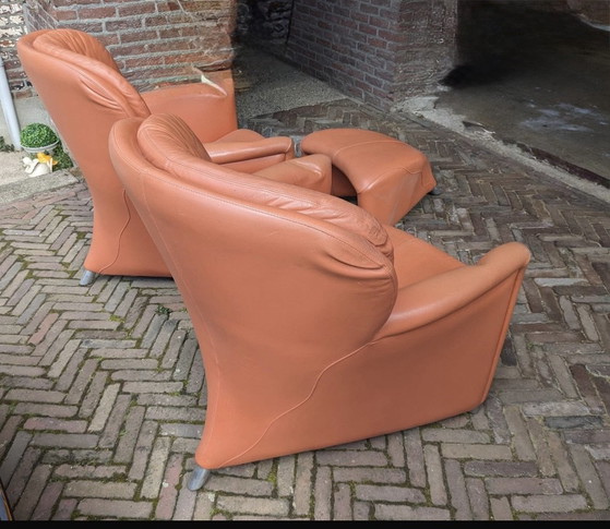 Leolux excaliber uit de '90's – Fauteuils, Leer, Metaal (photo 4 of 5)