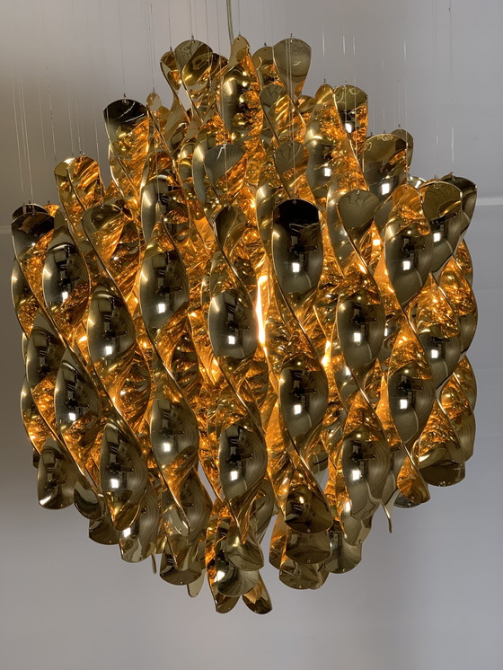 Image 1 of Verpan spiral sp1hanglamp goud kleur 