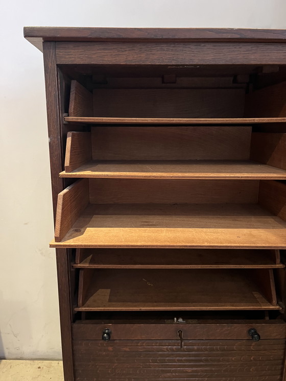 Image 1 of Very nice wooden filing cabinet!