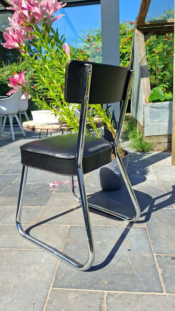 Mid Century Bauhaus Style Chairs – Eetkamerstoelen, Skai (photo 10 of 16)
