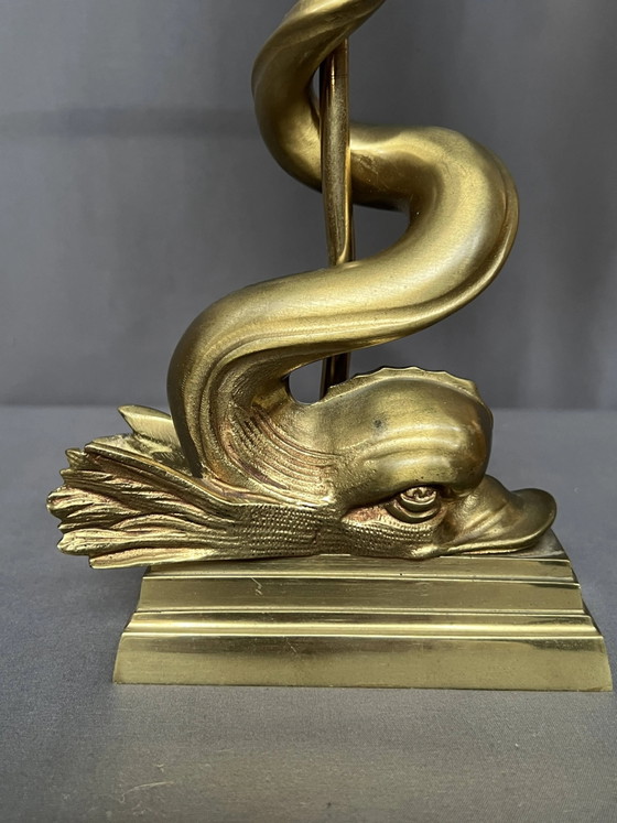 Lampe de table. Bronze massif. (photo 4 of 6)
