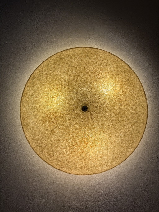 Lampe de plafond en fibre de verre Louis Kalff pour Philips