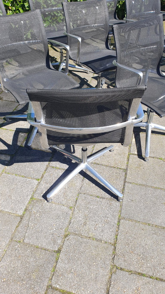 Image 1 of 6x UNA design office chair ICF mesh black netweave